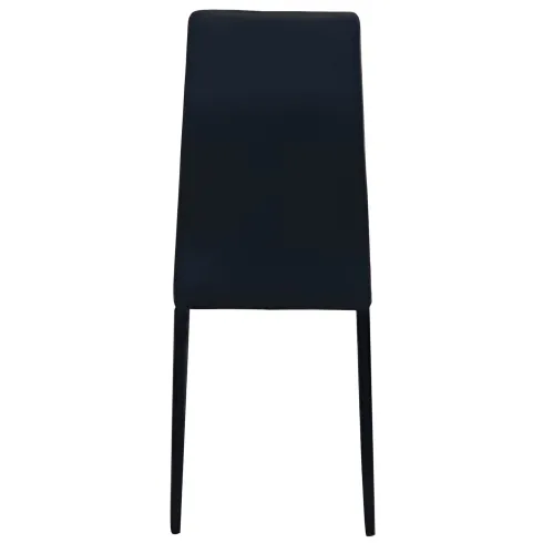 Sedia Cucina Moderna Metallo Nero Seduta Imbottita Schienale Alto
