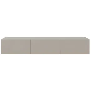 Mobile Porta TV Sospeso 180 cm Beige con Ante a Ribalta Salvaspazio 2
