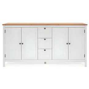 Credenza Madia con Cassetti Mobile Buffet Madia Bianca da Soggiorno