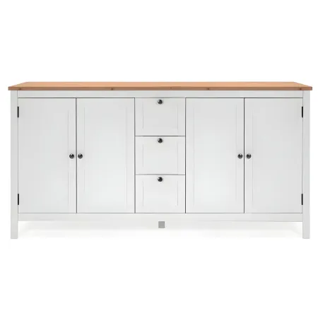 Credenza Madia con Cassetti Mobile Buffet Madia Bianca da Soggiorno