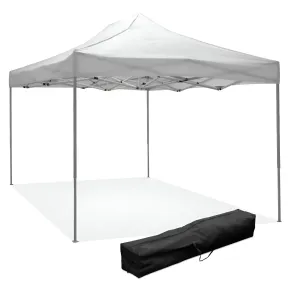 Gazebo da Giardino 3x4,5 a Fisarmonica Impermeabile Bianco con Sacca