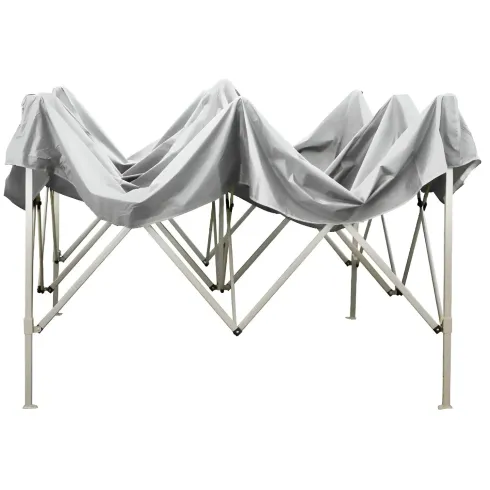Gazebo da Giardino 3x4,5 a Fisarmonica Impermeabile Bianco con Sacca