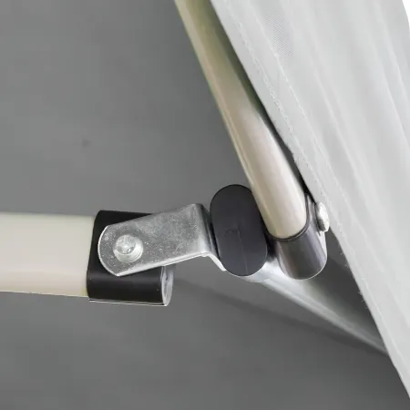 Gazebo da Giardino 3x3 a Fisarmonica Impermeabile Bianco con Sacca