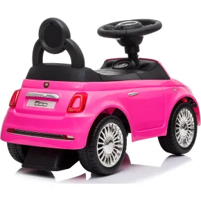 Macchina Cavalcabile per Bambini Primi Passi Fiat 500 Rosa 2