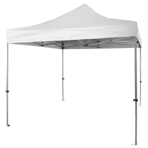 Gazebo da Giardino 3x3 Fisarmonica Altezza Regolabile Bianco Sacca