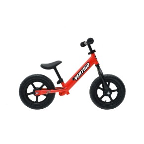 Bicicletta Pedagogica Vertigo Rosso a Spinta No Pedali Bici Primi Passi Bambino