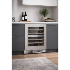Cantinetta Vino a Incasso 36 Bottiglie Ventilata Classe F Inox LED 2
