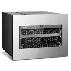 Cantinetta Vino a Incasso 17 Bottiglie Ventilata Classe F Inox LED
