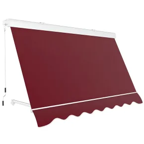 Tenda da Sole 300x300 Rosso Ferrara Cassonata a Caduta Bracci Esterno
