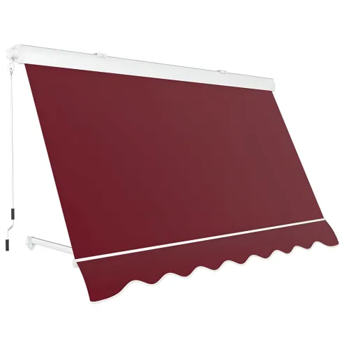 Tenda da Sole 300x300 Rosso Ferrara Cassonata a Caduta Bracci Esterno