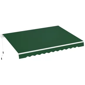 Tenda da Sole Balcone Verde 400x300 Avvolgibile Barra Quadra
