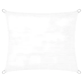 Telo Vela Ombreggiante 360x360 cm Bianco Quadrato da Esterno