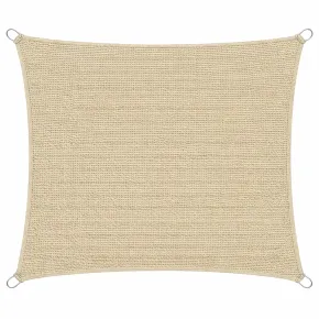 Telo Vela Ombreggiante 360x360 cm Beige Quadrato da Esterno