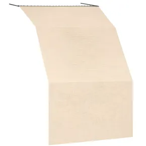 Tenda da Sole Cotone 140x250 Beige Lavabile Anelli Ganci Sacchetto