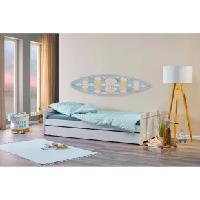 2 Letti Singoli 90x200 Bianco Cameretta Secondo Estraibile | BricoShop24 2