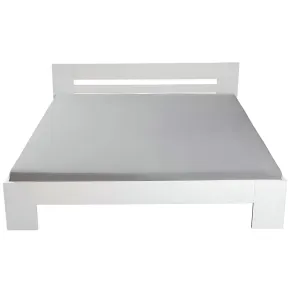 Struttura Letto Matrimoniale 180x200 cm Bianco senza Doghe