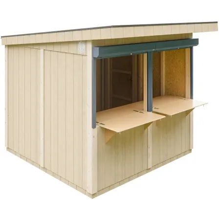 Chiosco in Legno 2x2 m Marrone a Pannelli LP SmartSide Mercatini Fiere