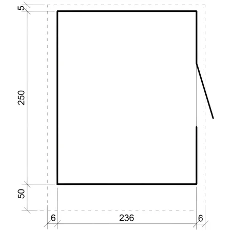 Chiosco in Legno 2x2 m Miele a Pannelli LP SmartSide Fiere Mercatini