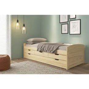 Divano Letto 2 Letti Singoli a doghe 90x200 con Cassetti Contenitore Estraibile | BricoShop24 2