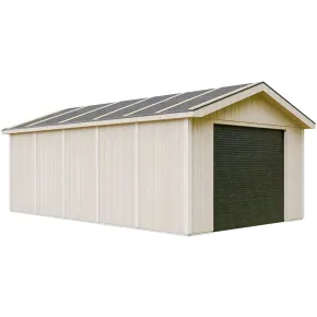 Garage in Legno 3x6 Grigio Scuro Box Auto da Esterno 21 m2 a Pannelli 2