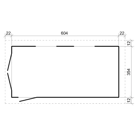 Garage in Legno 3x6 Grigio Scuro Box Auto da Esterno 21 m2 a Pannelli