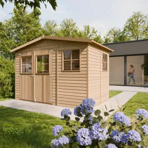 Casetta da Giardino in Legno Grezzo 3x2 m 6 m2 Box Deposito Attrezzi 2
