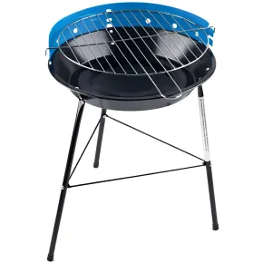 Barbecue a Carbonella Tondo da Esterno Griglia Regolabile 33x43 cm