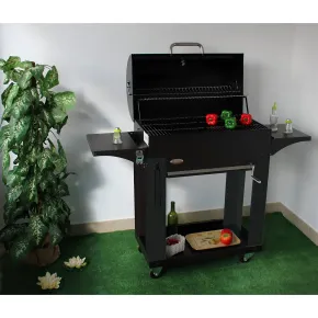 Barbecue a Carbone con Coperchio 2 Griglie BBQ Carbonella da Giardino 2