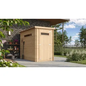 Casetta in Legno da Giardino 19 mm 144x239x198 cm con Pavimento Interno 2