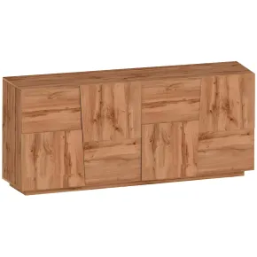 Credenza 4 Ante Rovere Wotan Madia 2 Ripiani Soggiorno Moderno