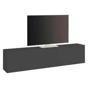 Mobile Porta TV Antracite Opaco Anta Ribalta da Soggiorno 180x30x40 cm