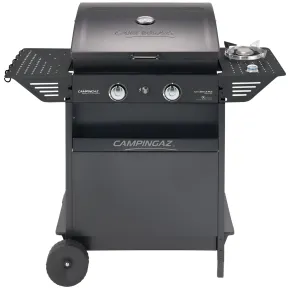 Barbecue a Gas con doppia Griglia di cottura e Forno Laterale