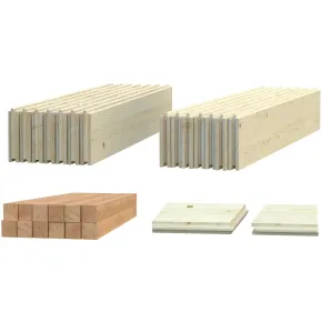 Pavimento per Casetta in Legno da Giardino 300x185 cm Kit Base 2