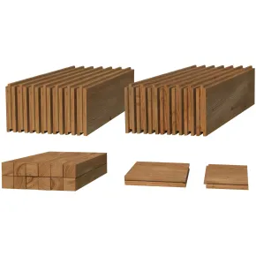 Pavimento per Casetta in Legno da Giardino 296x200 cm Kit Base 2