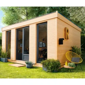 Casetta in Legno Abitabile 5x5 metri Parete Isolanti Porta Finestra da Giardino | BricoShop24 2