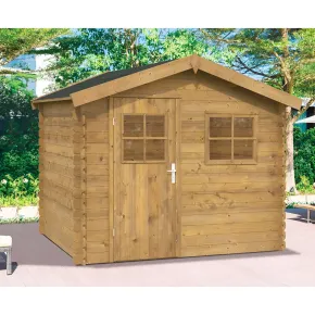 Casetta in Legno Impregnata 2.6x2 19 mm Box per Attrezzi 2