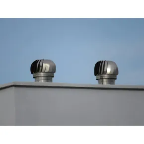 Camino Eolico Turbina Acciaio Inox 42x52 Aspiratore Comignolo Girevole 2