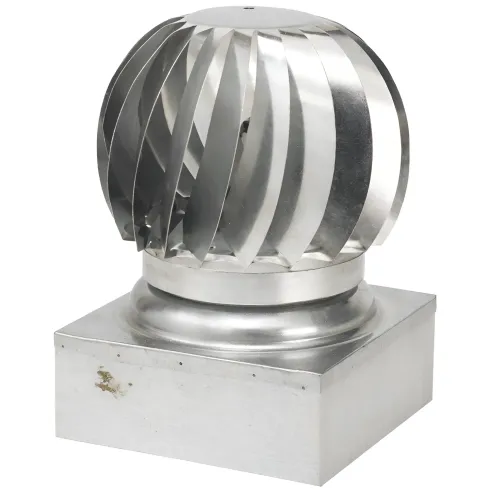 Camino Eolico Turbina Acciaio Inox 32x32 Aspiratore Comignolo Girevole