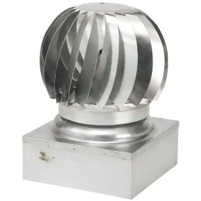 Camino Eolico Turbina Acciaio Inox 42x42 Aspiratore Comignolo Girevole