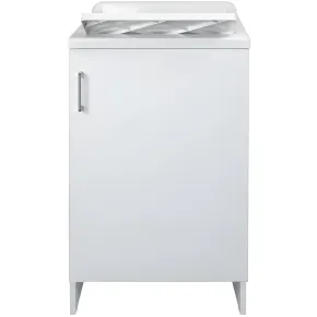 Lavatoio Bianco 1 Anta 45x50x85 cm Vasca PP e Asse in Resina 2