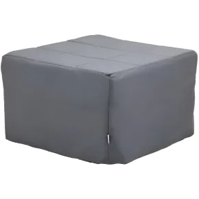 Pouf Letto Singolo Pieghevole Richiudibile Grigio 70x70 cm Salvaspazio
