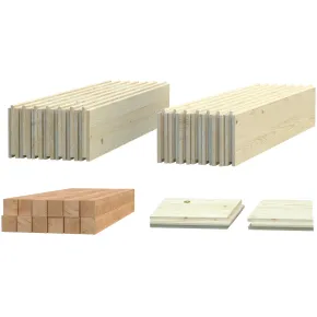Pavimento per Casetta in Legno da Giardino 260x260 cm Kit Base 2
