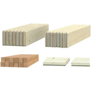 Pavimento per Casetta in Legno da Giardino 276x282 cm Kit Base 2