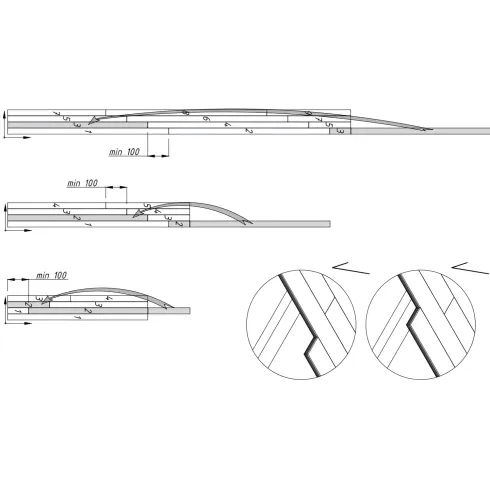 Pavimento per Casetta in Legno da Giardino 276x282 cm Kit Base