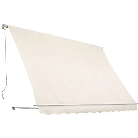 Tenda da Sole a Caduta 400x300 Beige con Bracci Senza Cassone