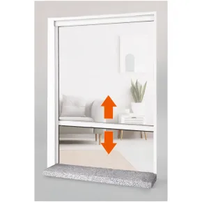 Zanzariera a Rullo Verticale 120x160 Riducibile in Alluminio Bianco 2