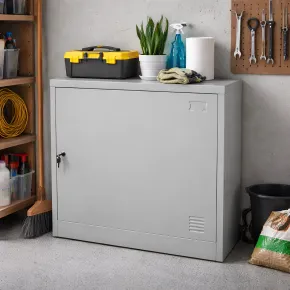 Armadietto Multiuso con Chiave Armadio Basso in Lamiera Acciaio | BricoShop24 2