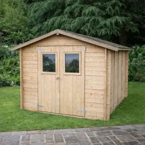 Casetta in Legno 2.5x2.5 19 mm con Pavimento Rimessa Ricovero Attrezzi Giardino | BricoShop24 2