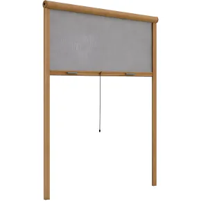 Zanzariera a Rullo Verticale 60x150 Riducibile in Alluminio Bronzo