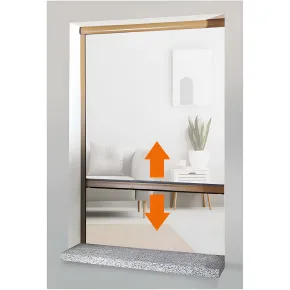 Zanzariera a Rullo Verticale 80x160 Riducibile in Alluminio Bronzo 2